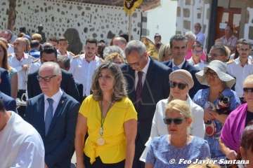 Telde rinde pleitesía a San Miguel en Valsequillo (Foto Francisco Javier Santana y TA)